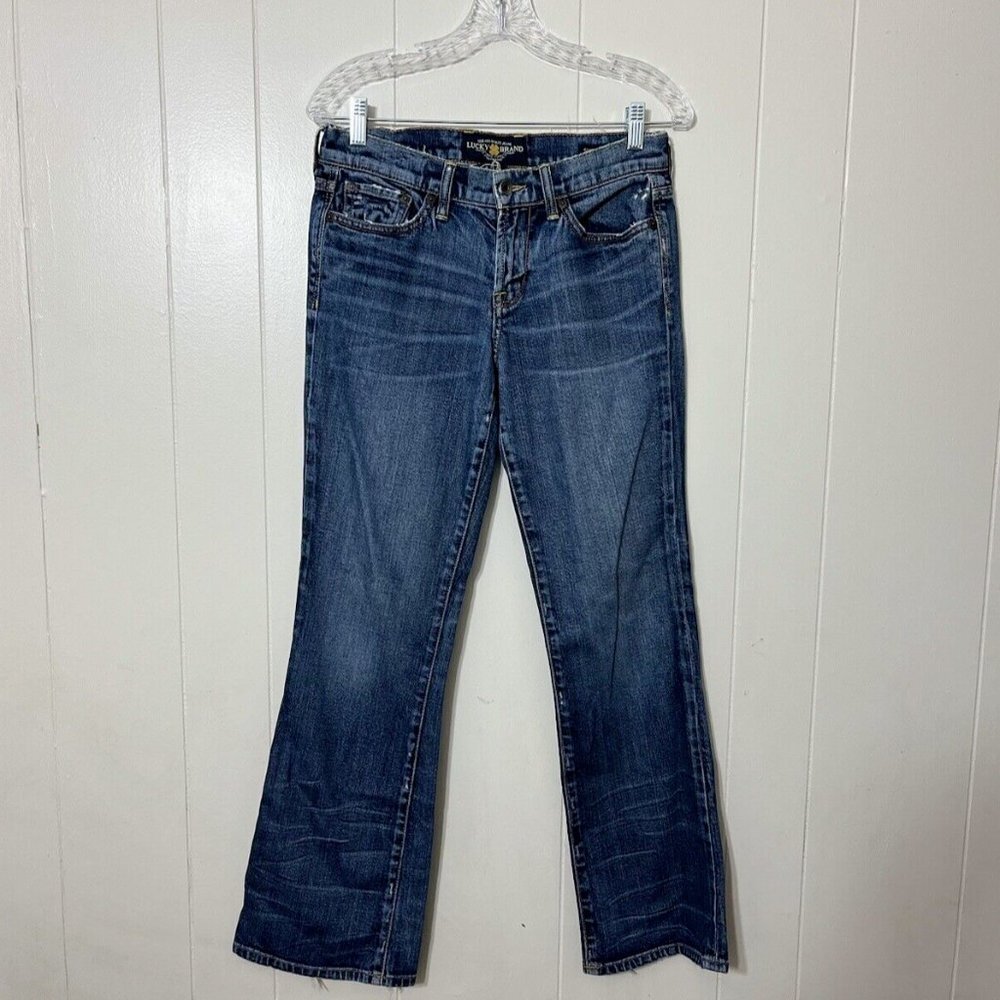 Lucky Brand Lisa Sweet N Low Bootcut Jeans Women’s Size 4/27 Blue Wash Denim